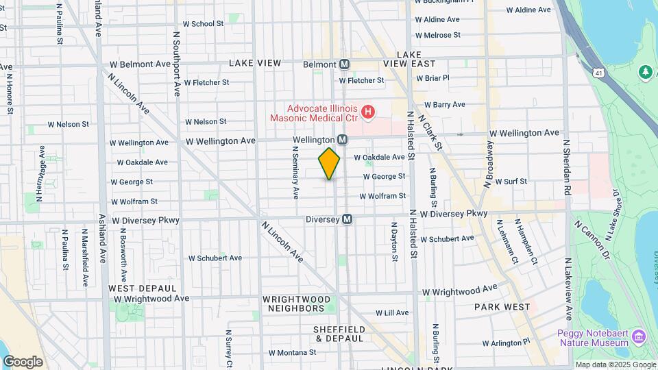 2848 N Sheffield Ave Mapa y Detalles de la Ubicación