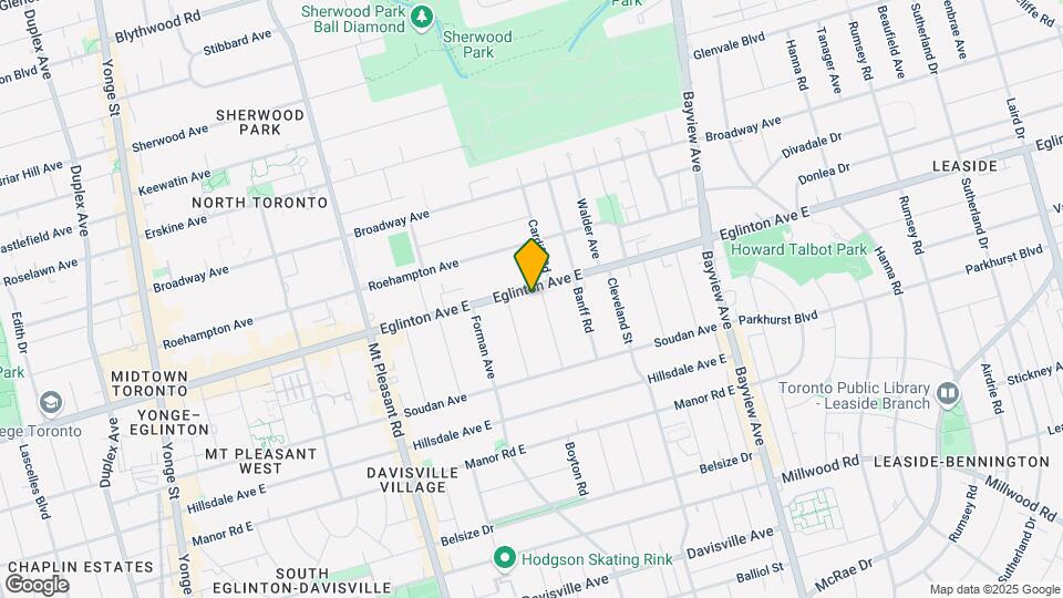 411 Eglinton Ave E Map and Location Details