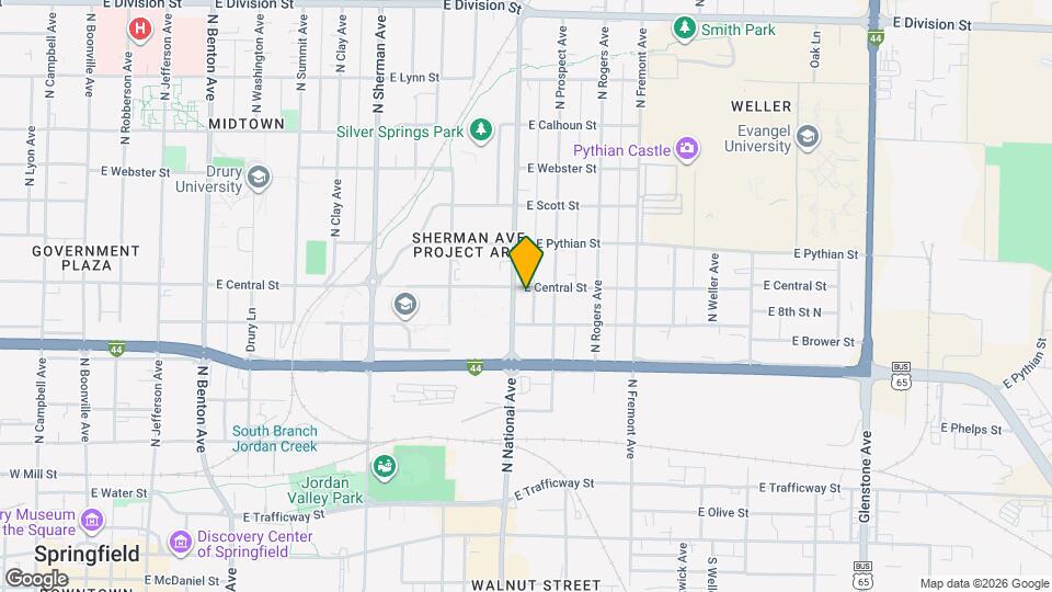 826 N National Ave Map and Location Details