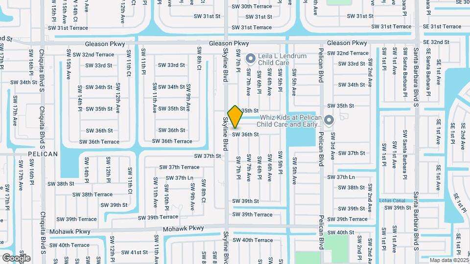 721 SW 36th St Map and Location Details