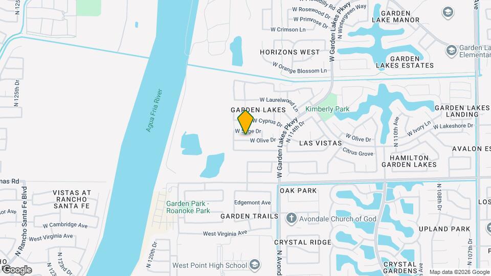 11622 W Olive Dr Mapa y Detalles de la Ubicación