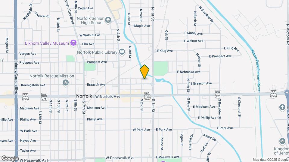 112 Braasch Ave Map and Location Details