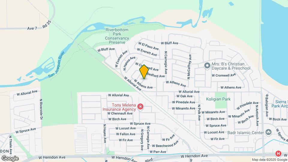 7556 N Vista Ave Map and Location Details