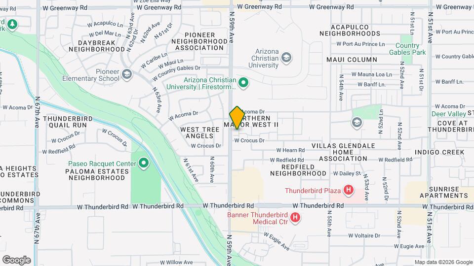 5840 W Winchcomb Dr Map and Location Details