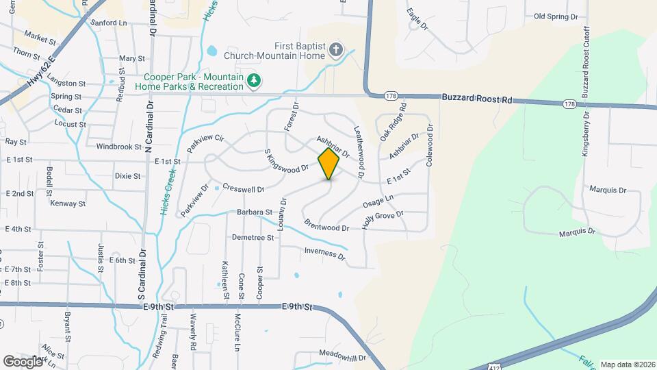 1704 Brentwood Dr Map and Location Details