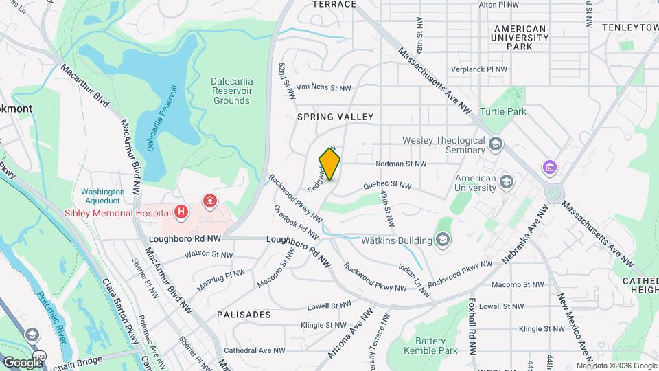 3712 Fordham Rd NW Map and Location Details