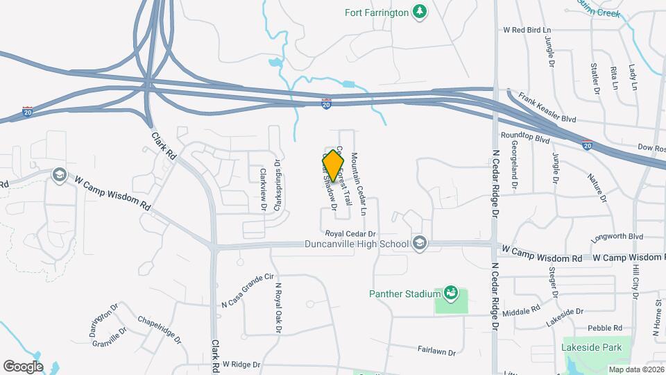 6804 Cedar Shadow Dr Map and Location Details