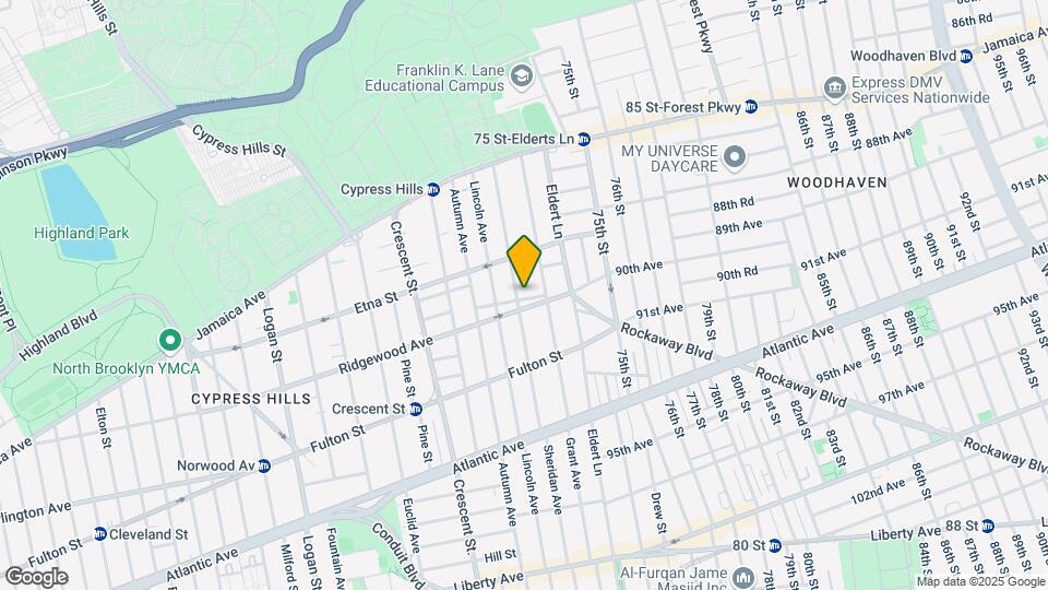 165 Nichols Ave-Unit -1M Map and Location Details