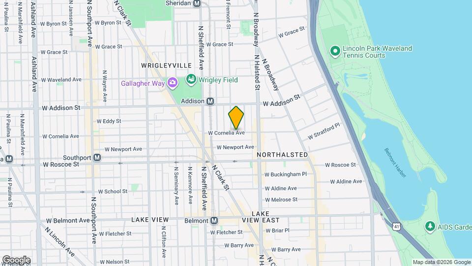 845 W Cornelia Ave, Unit 2N Map and Location Details