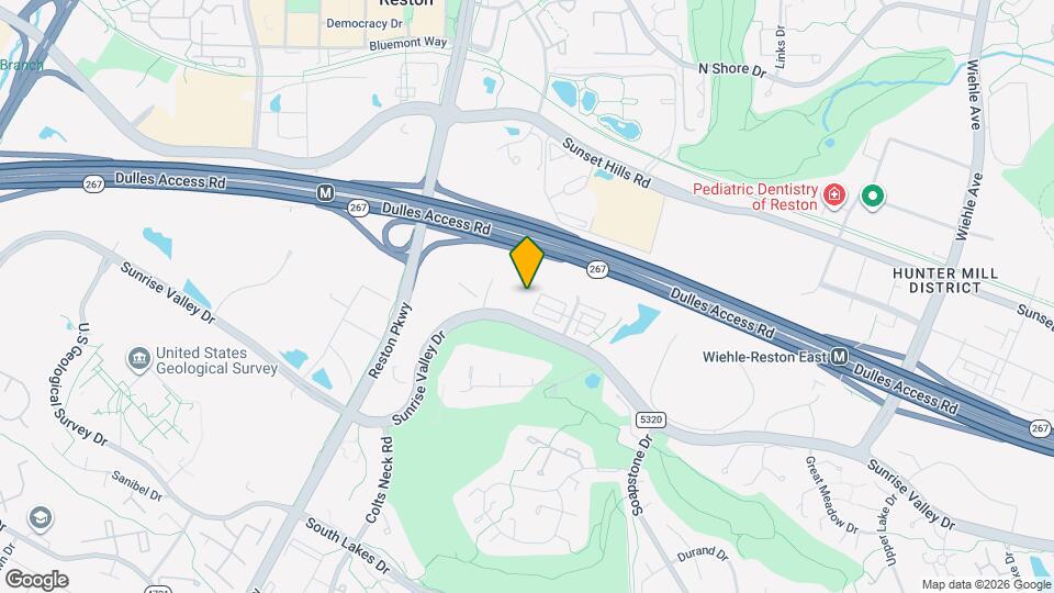 11760 Sunrise Valley Dr, Unit 305 Map and Location Details