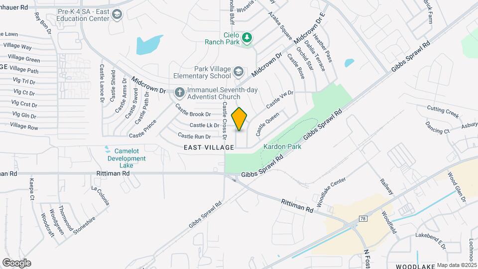 4718 Castle Walk Map and Location Details