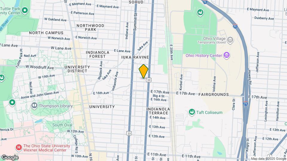 338 E 18th Ave Map and Location Details