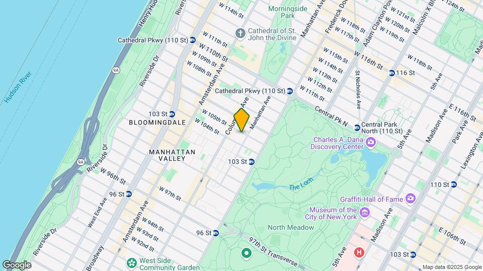 54 W 105th St Mapa y Detalles de la Ubicación