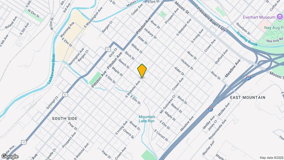 901 S Webster Ave Map and Location Details