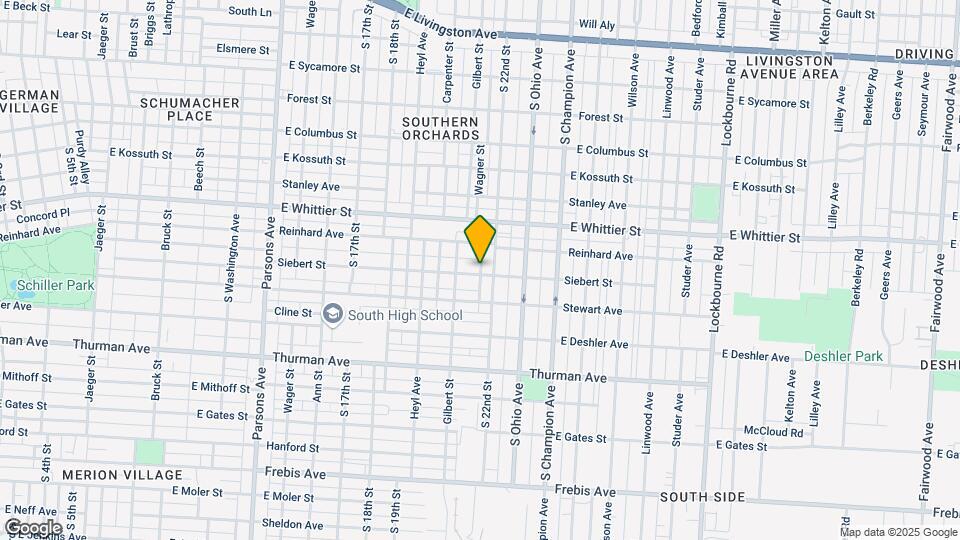 834 Siebert St Map and Location Details