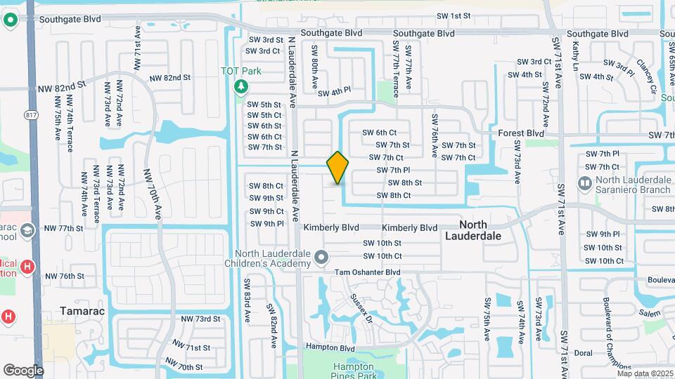 7902 SW 8th St Map and Location Details