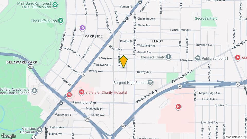 170 Dewey Ave Map and Location Details