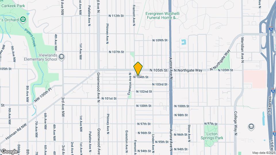 703 N 104th St Map and Location Details