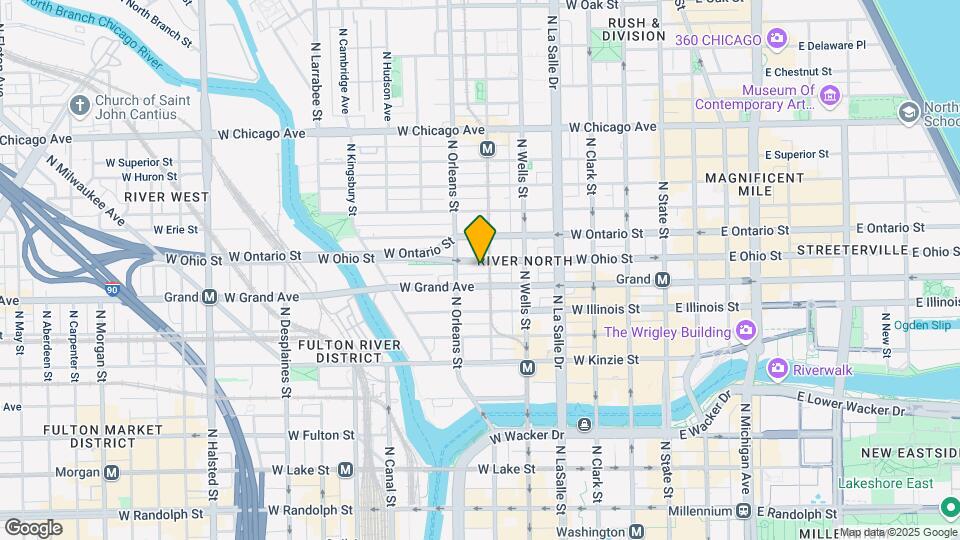 303 W Ohio St, Unit 33D Map and Location Details