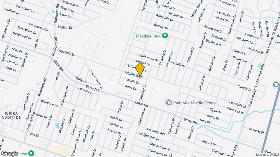 2606 Edgefield St Map and Location Details
