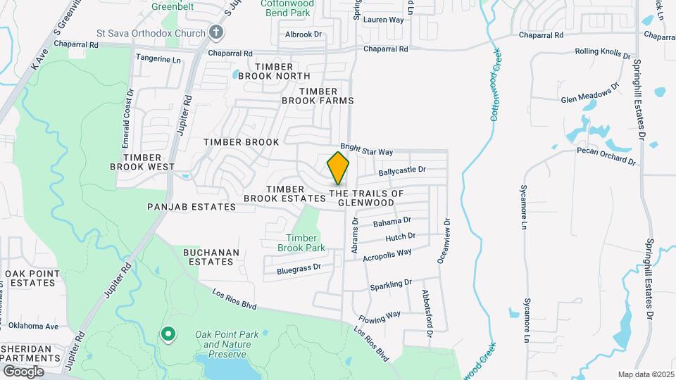 3445 Danbury Ln Map and Location Details