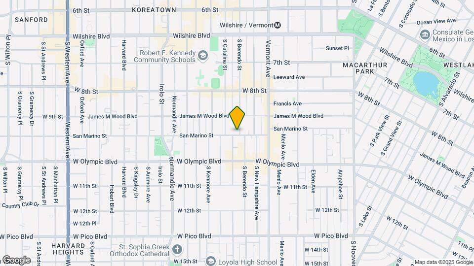 2985 San Marino St Map and Location Details