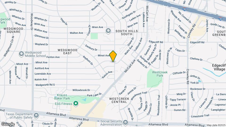 5952 Westcreek Dr Map and Location Details
