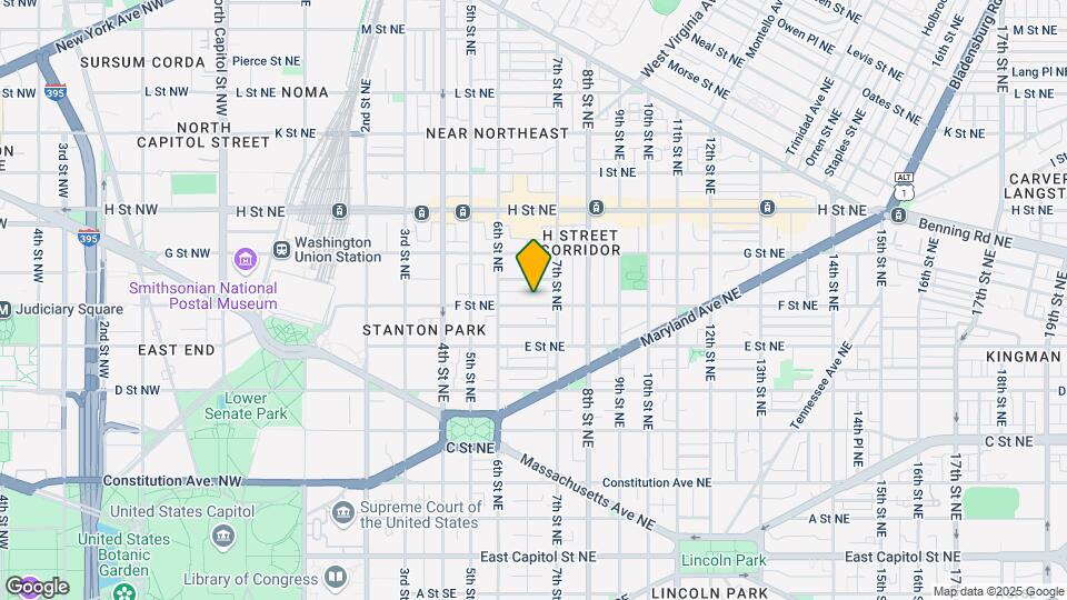 634 F St NE Map and Location Details