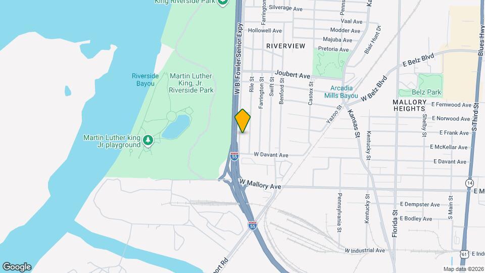 2100 Riverside Blvd Map and Location Details