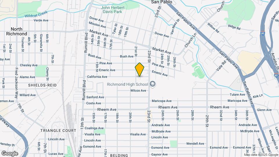 2126 California Ave Map and Location Details