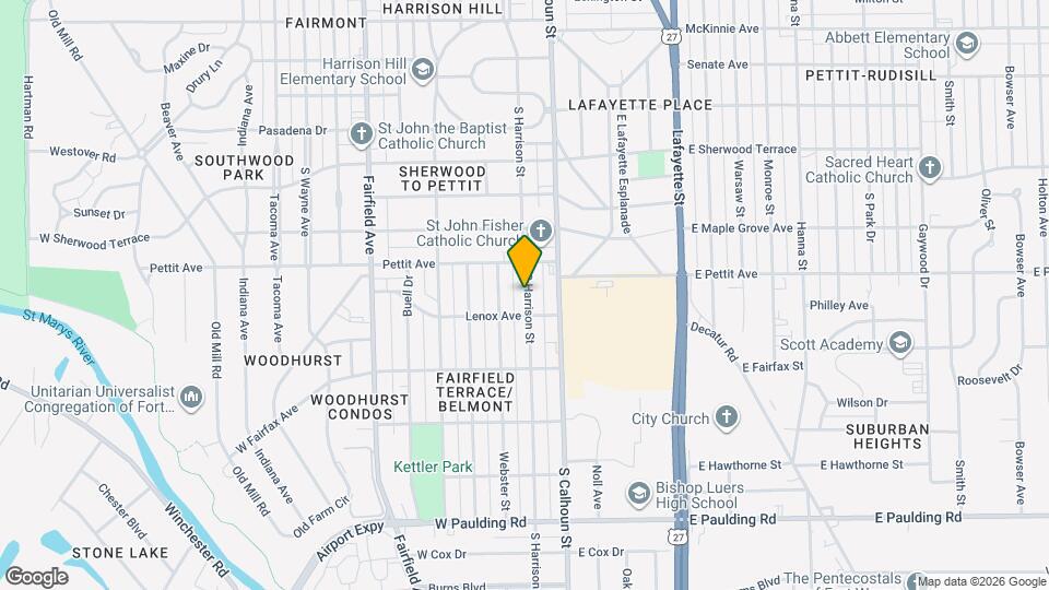 4922 S Harrison St Map and Location Details