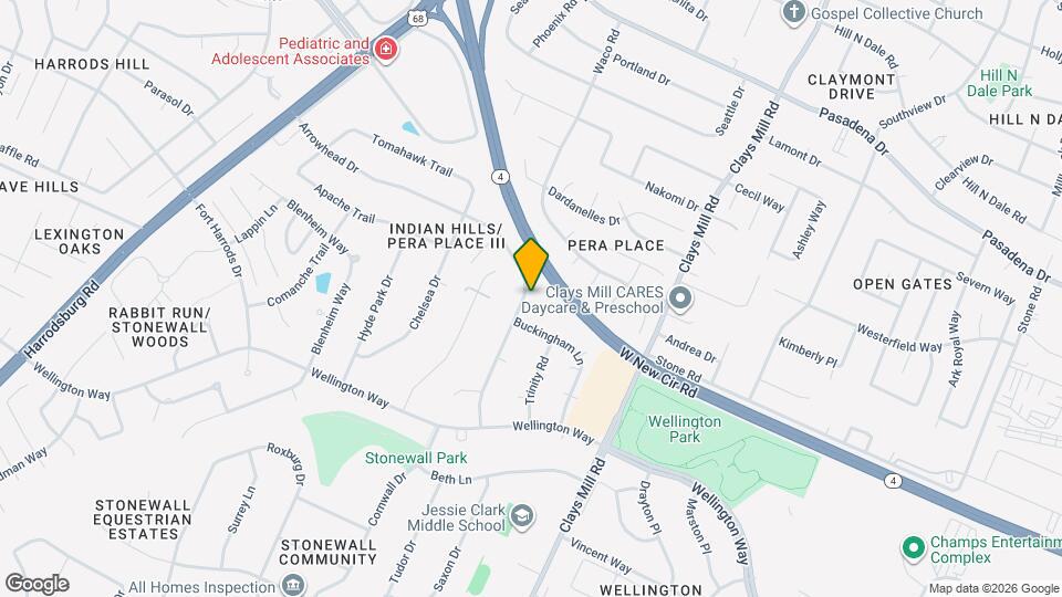 3126 Arrowhead Dr Map and Location Details