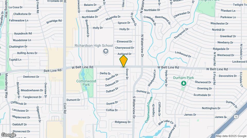 1213 W Belt Line Rd Map and Location Details