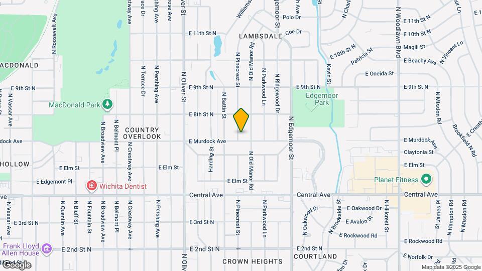 808 N Pinecrest Ave Map and Location Details