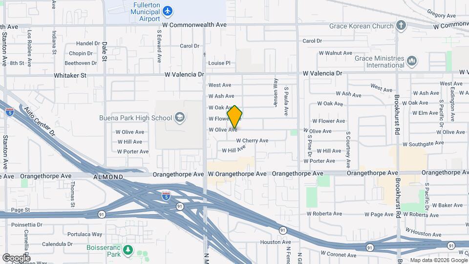 2620 W Olive Ave Mapa y Detalles de la Ubicación