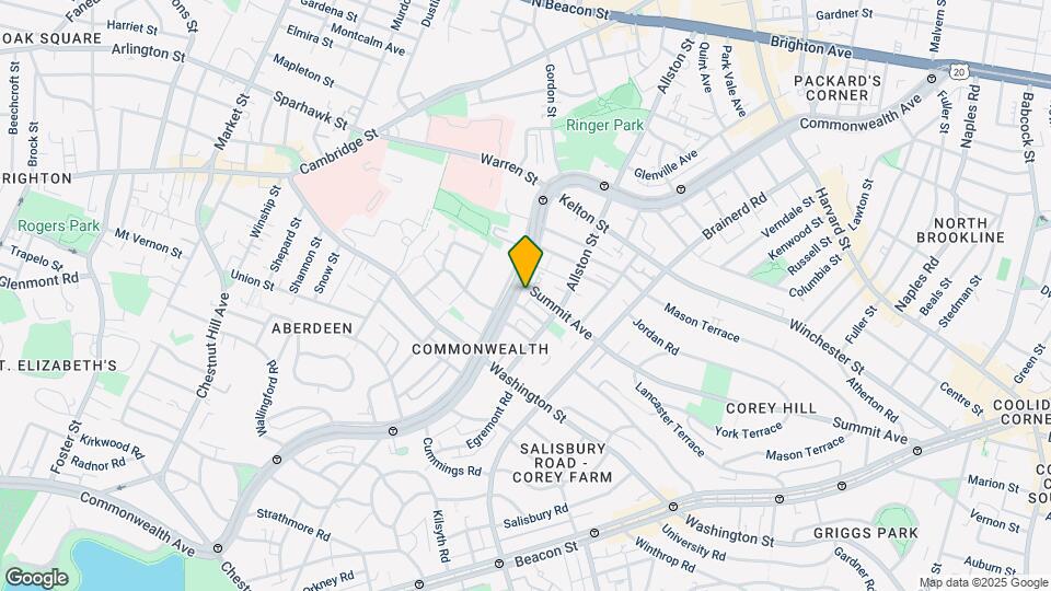 1520 Commonwealth Ave, Unit 1B. Map and Location Details