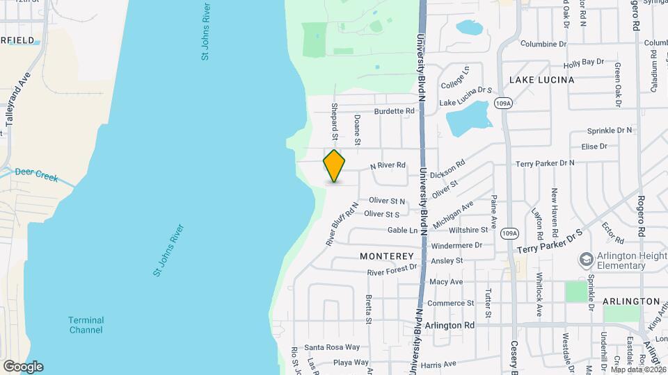 5140 River Bluff Lane Map and Location Details