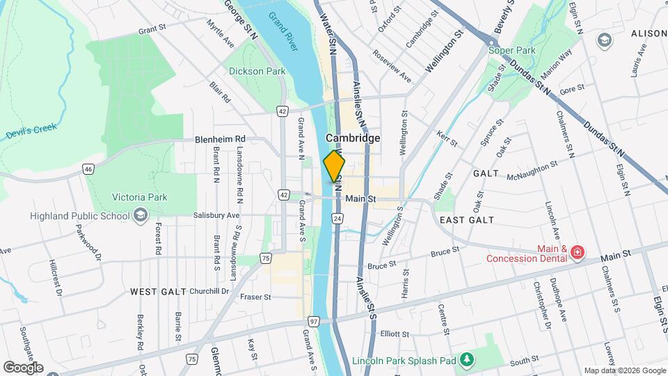 18 Water St N Map and Location Details