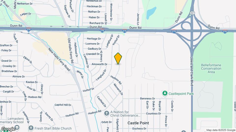 10655 Hallwood Dr Map and Location Details