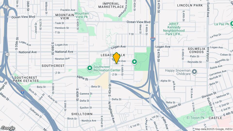 4344 Keeler Ave Map and Location Details