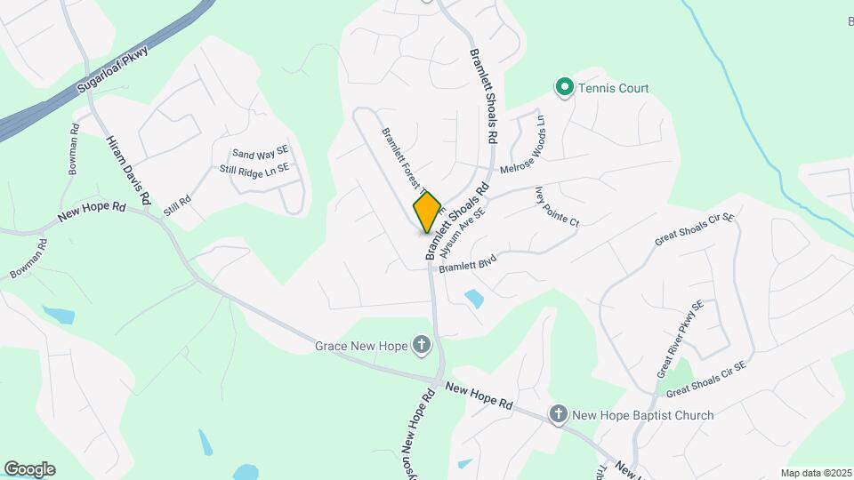 1127 Bramlett Forest Ct SE Map and Location Details