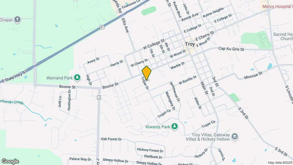 602 Trojan Dr Map and Location Details