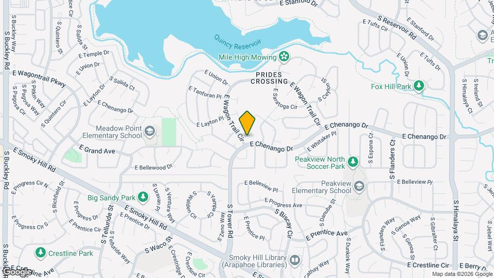 18602 E Chenango Pl Map and Location Details
