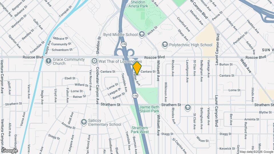 8154 Potter Ave Map and Location Details