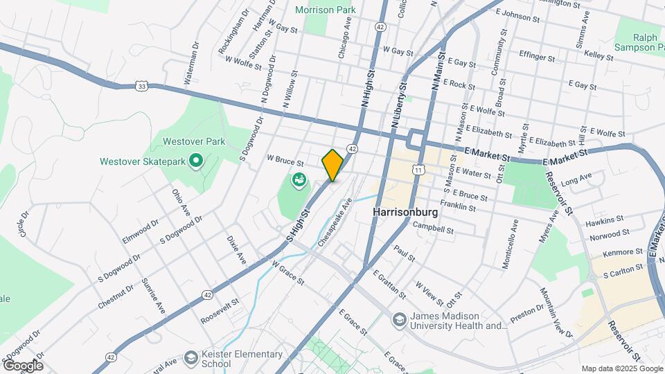 225 Old South High St Map and Location Details