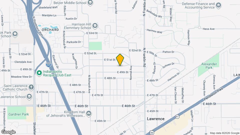 7755 E 50th St Map and Location Details