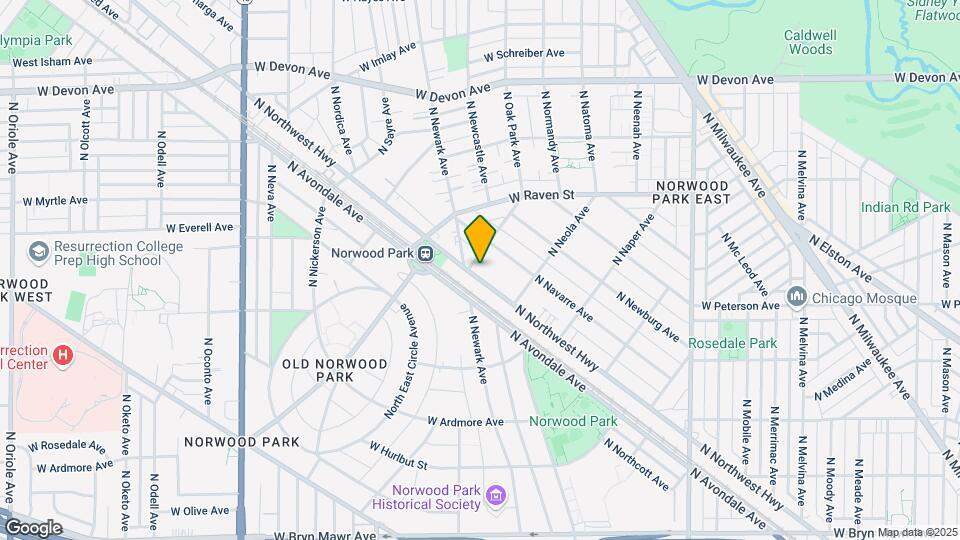 6043 N Northwest Hwy Map and Location Details