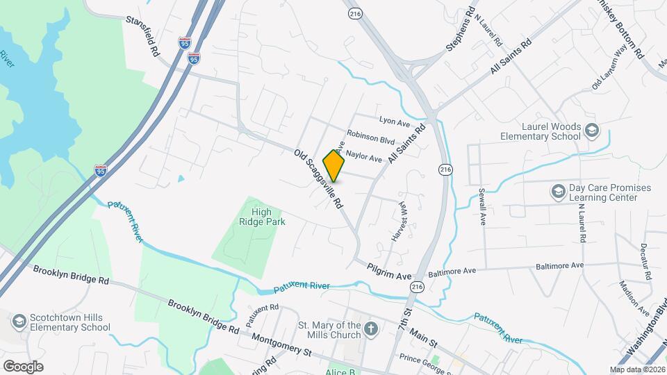 9303 Old Scaggsville Rd Mapa y Detalles de la Ubicación