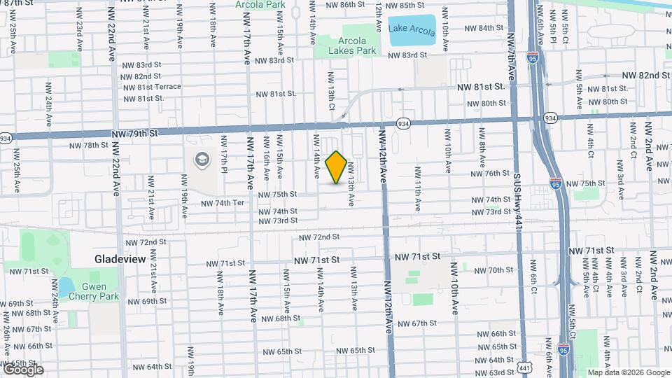 1341 NW 75th St Map and Location Details
