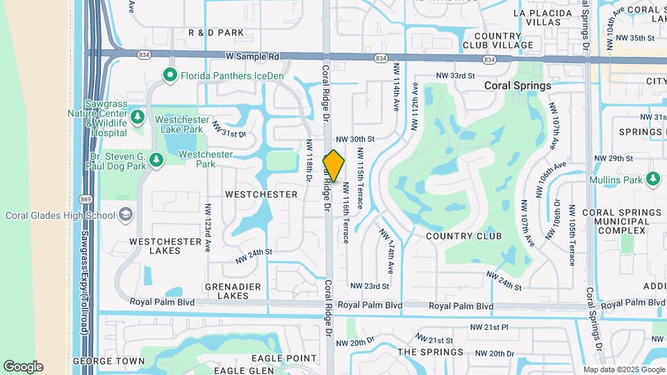 11619 NW 27th Ct Map and Location Details